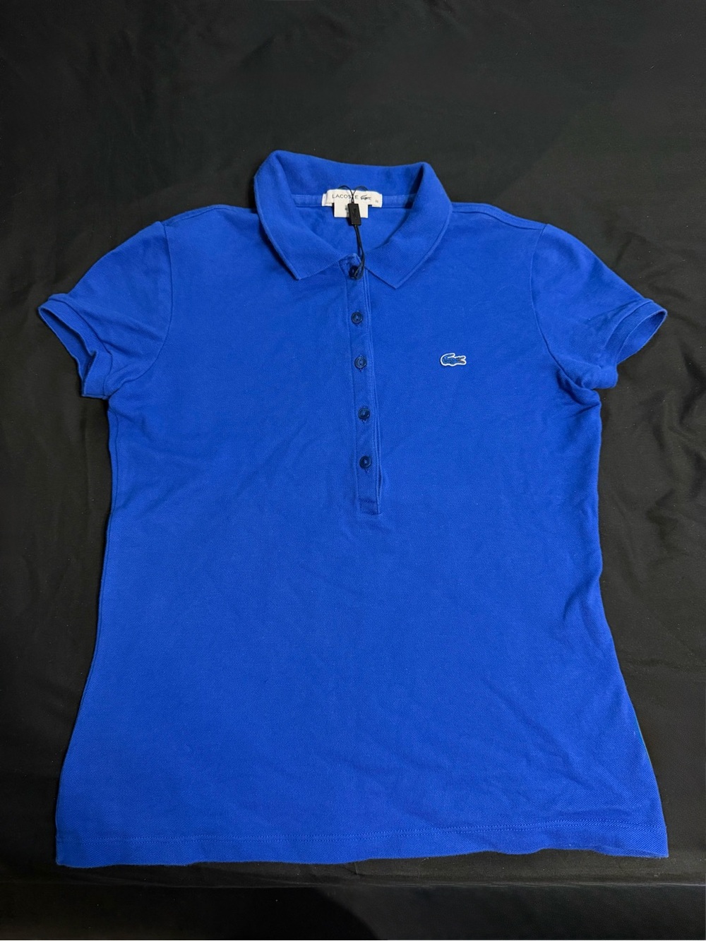 Lacoste Women's Blue Short Sleeve Polo